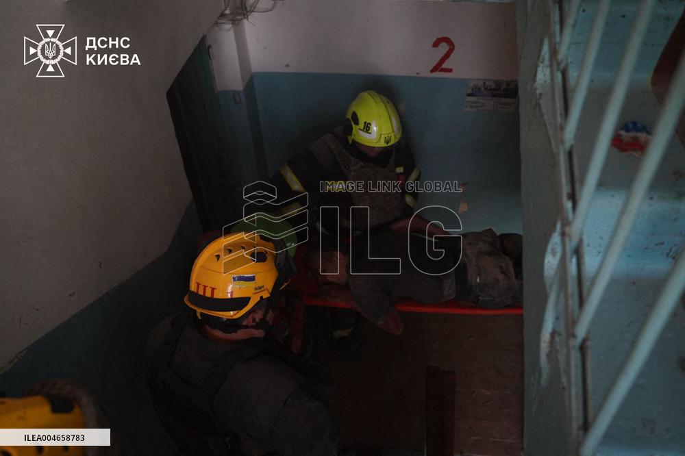 Significant Russian Attack in Kyiv - Ukraine