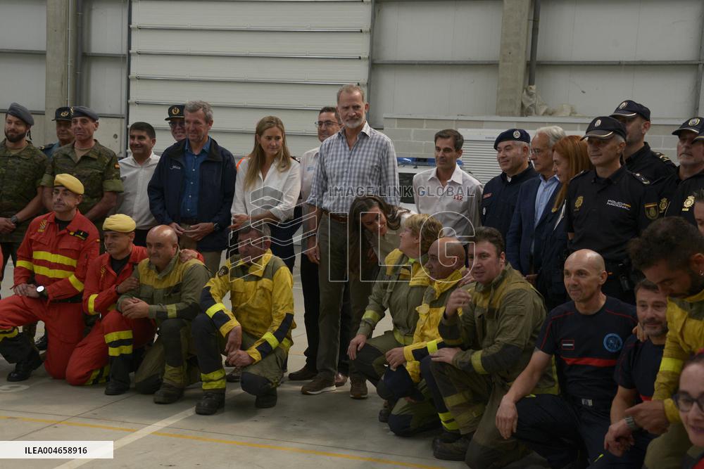 Royals Visit Fire-Affected Areas In Ourense
