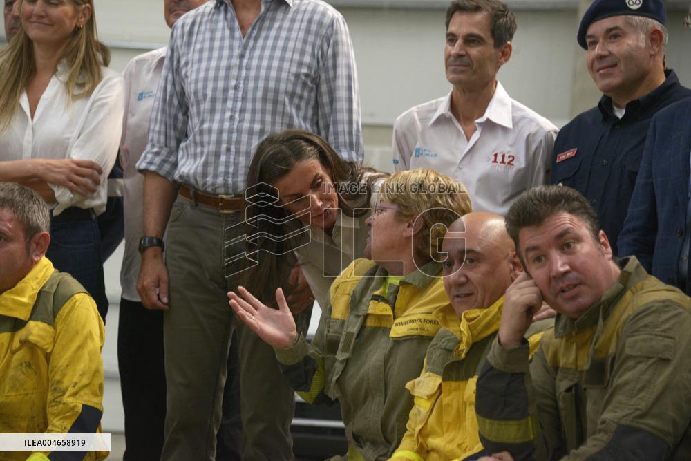 Royals Visit Fire-Affected Areas In Ourense