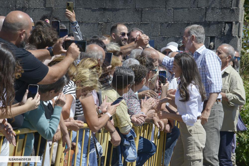 Royals Visit Fire-Affected Areas In Ourense