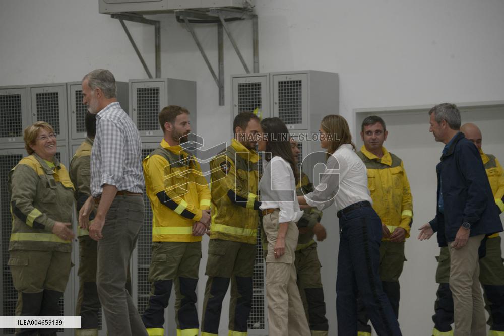Royals Visit Fire-Affected Areas In Ourense