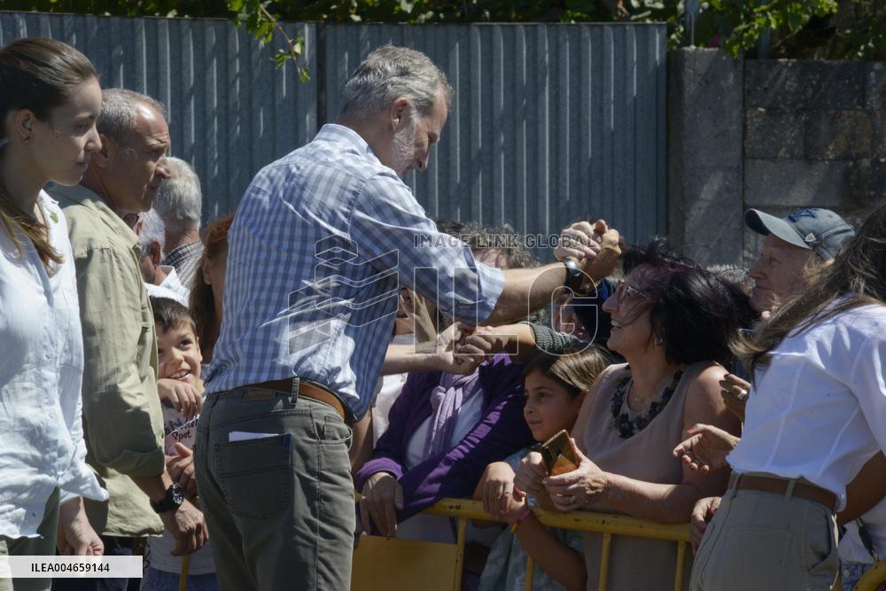 Royals Visit Fire-Affected Areas In Ourense