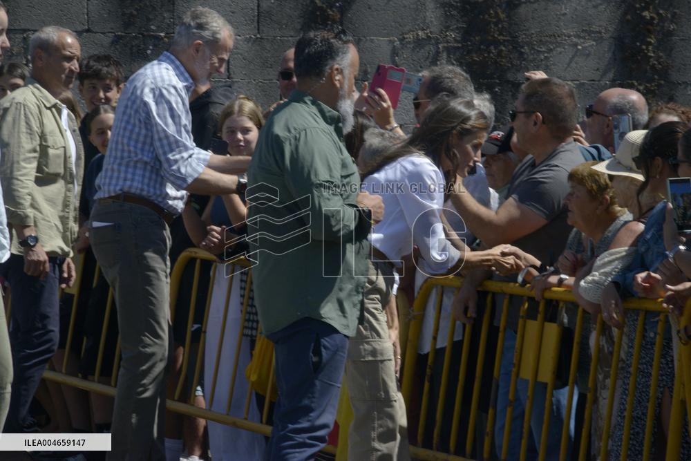 Royals Visit Fire-Affected Areas In Ourense