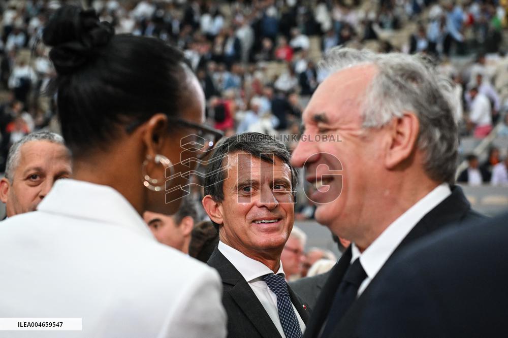 French PM Francois Bayrou at the REF 2025 in Paris FA