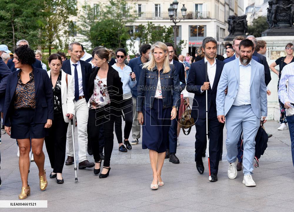 Marie Barsacq Marks First Anniversary At City Hall - Paris
