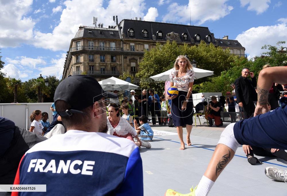 Marie Barsacq Marks First Anniversary At City Hall - Paris