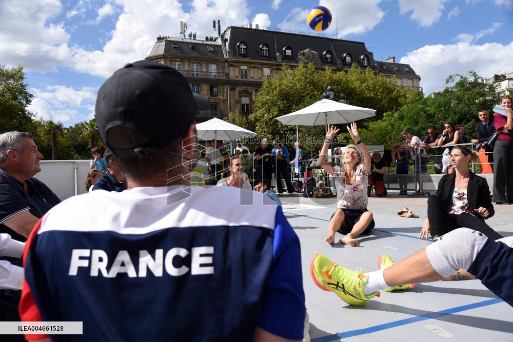 Marie Barsacq Marks First Anniversary At City Hall - Paris