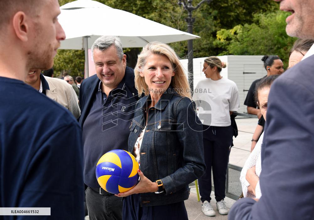 Marie Barsacq Marks First Anniversary At City Hall - Paris