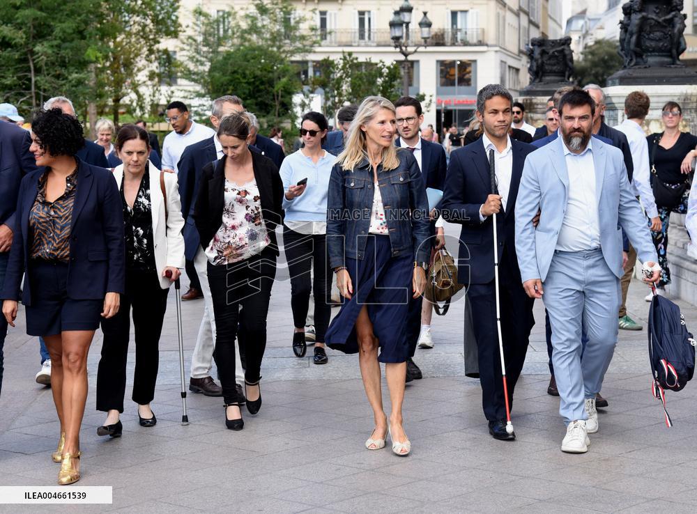 Marie Barsacq Marks First Anniversary At City Hall - Paris