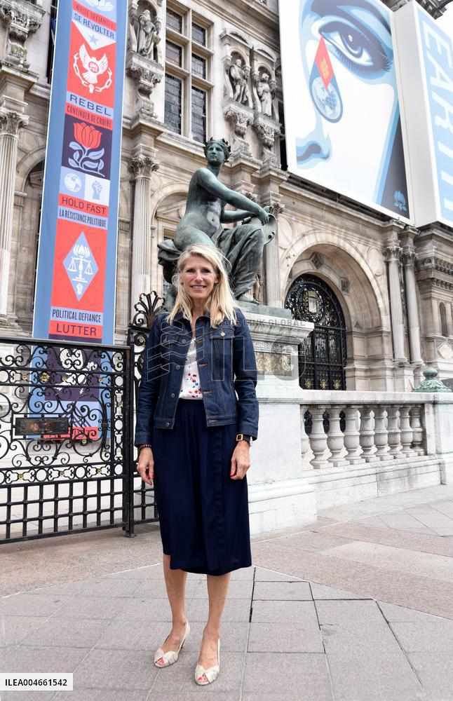 Marie Barsacq Marks First Anniversary At City Hall - Paris