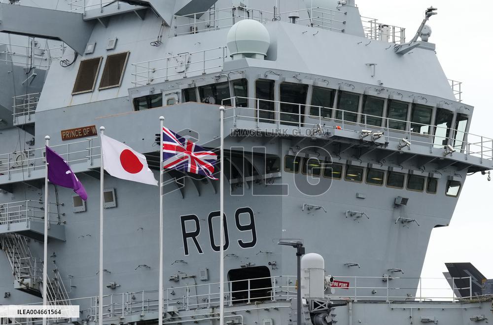 Prince of Wales carrier at port in Tokyo