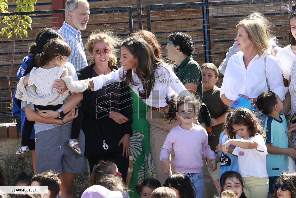 Spanish Royals Galicia  wildfires