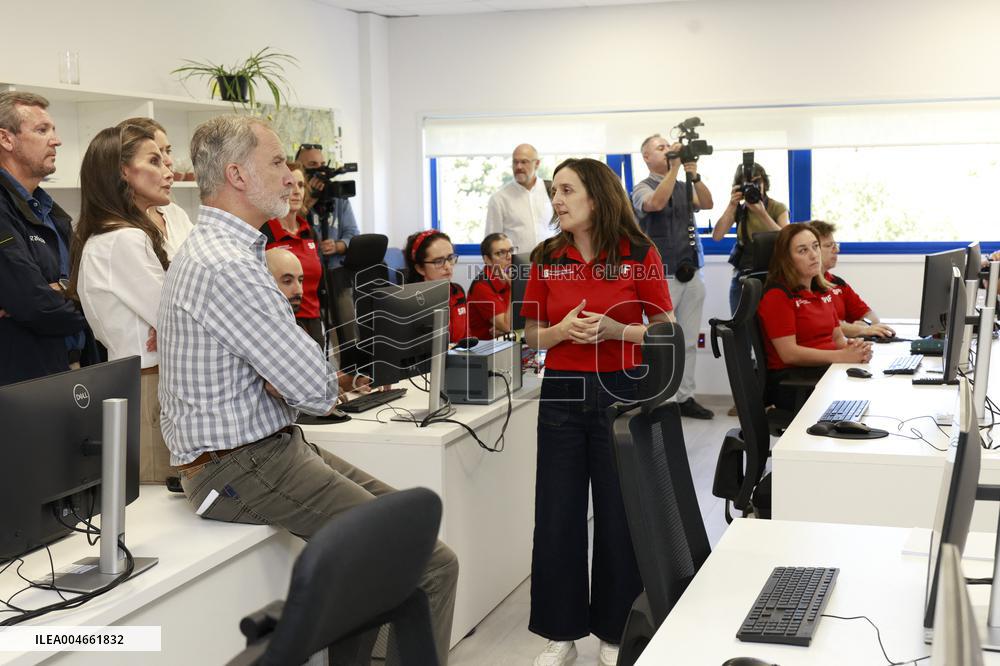 Spanish Royals Galicia  wildfires