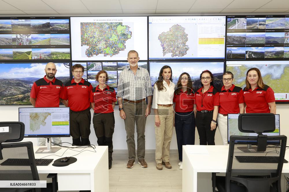 Spanish Royals Galicia  wildfires