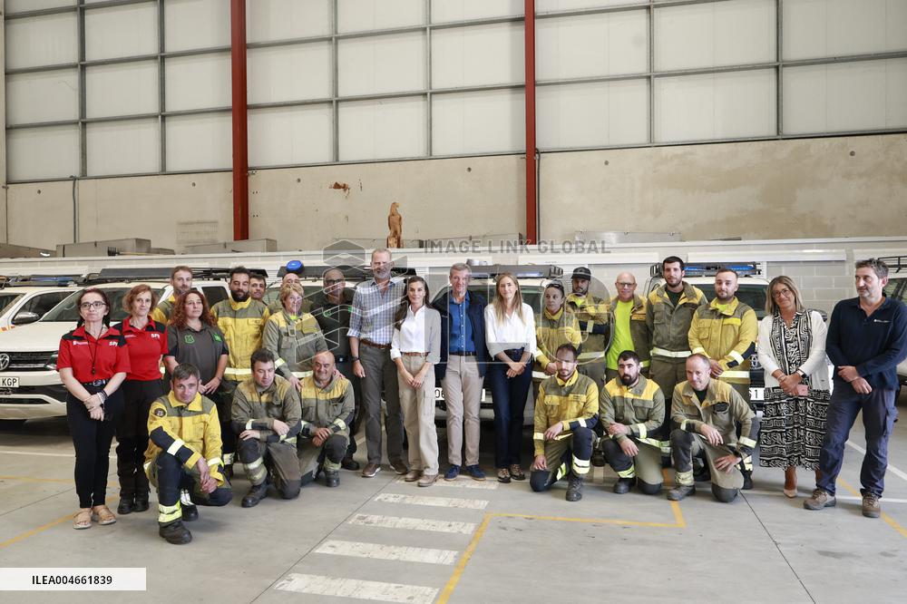 Spanish Royals Galicia  wildfires