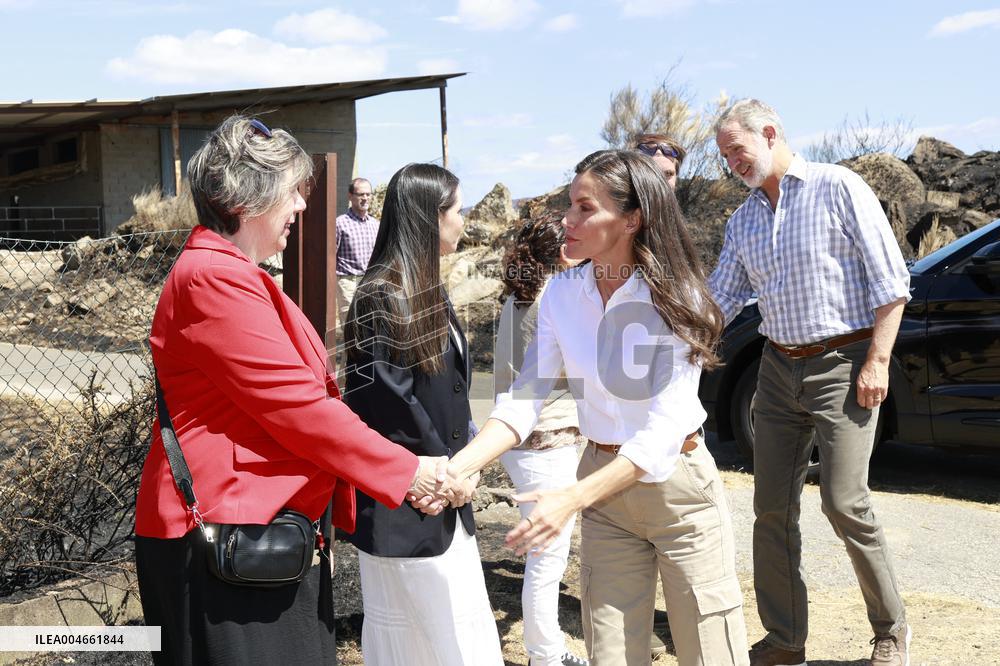 Spanish Royals Galicia  wildfires