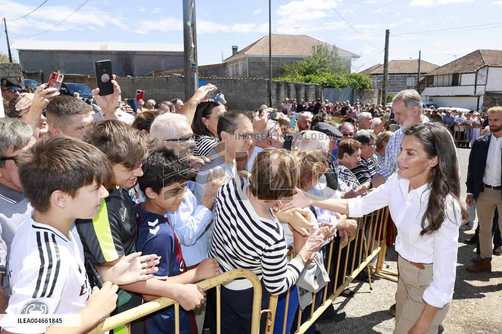 Spanish Royals Galicia  wildfires