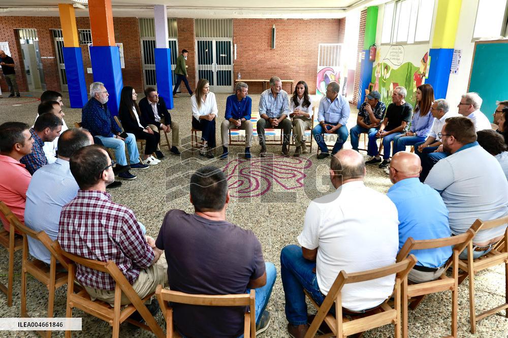 Spanish Royals Galicia  wildfires