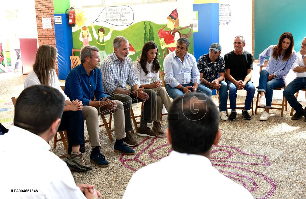 Spanish Royals Galicia  wildfires