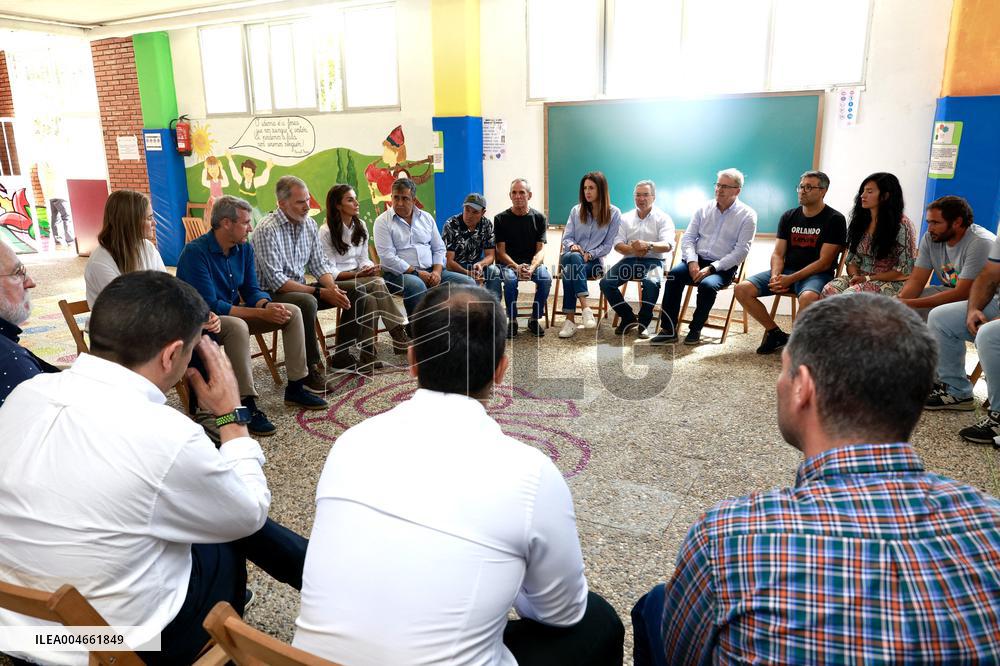 Spanish Royals Galicia  wildfires