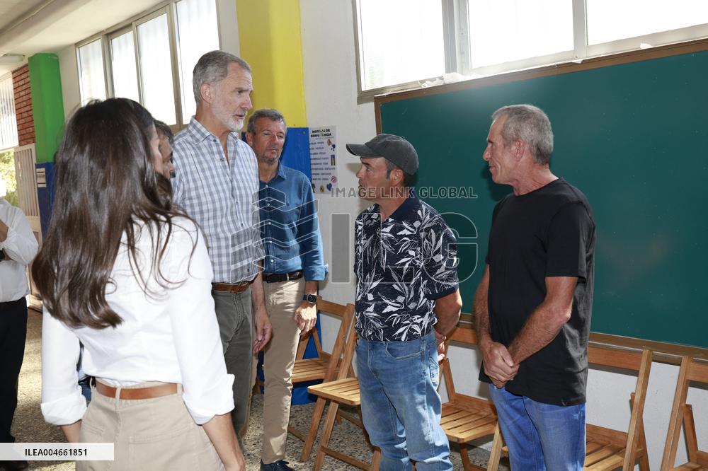 Spanish Royals Galicia  wildfires