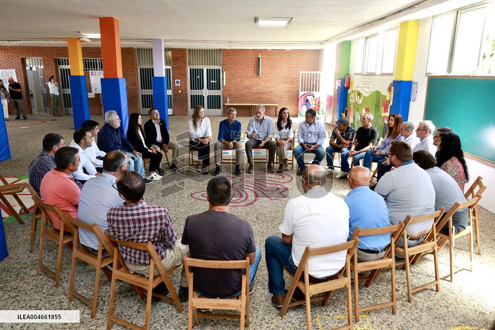 Spanish Royals Galicia  wildfires