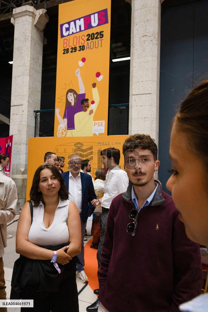 French left-wing Parti Socialiste (PS) Campus - Blois