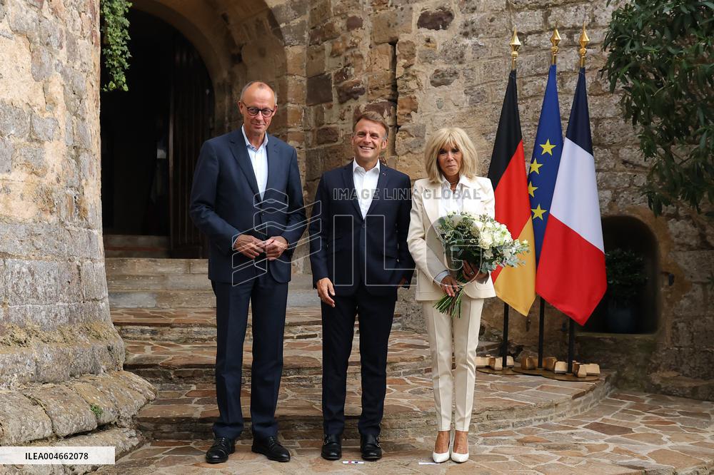 Chancellor Merz And French President Macron Press Statement - Bormes-Les-Mimosa