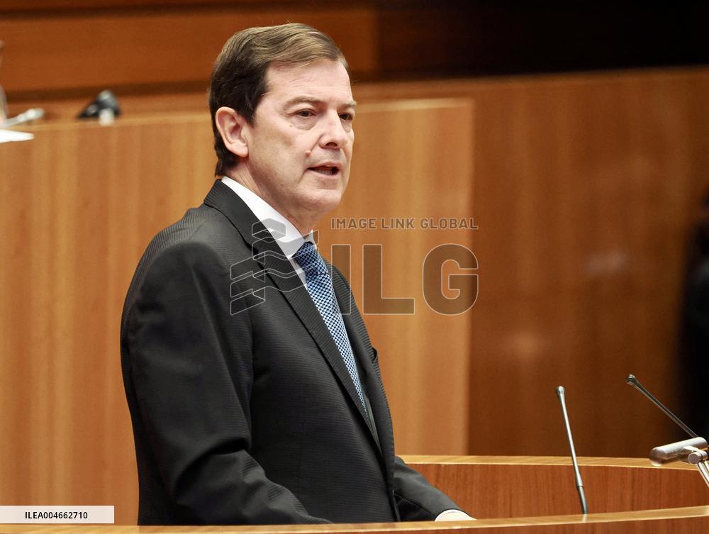 Mañueco Appears to Report on Forest Fires in Castilla Y Leon - Spain