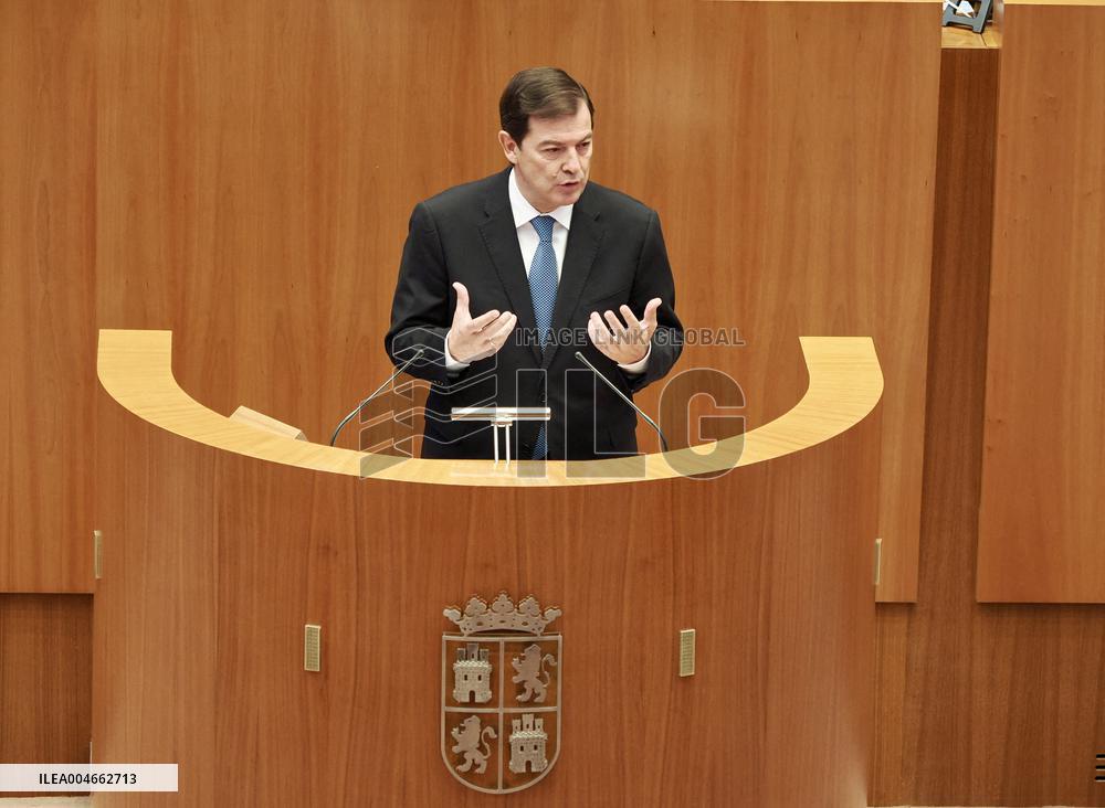 Mañueco Appears to Report on Forest Fires in Castilla Y Leon - Spain