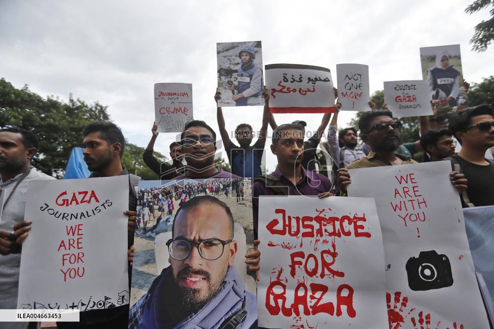 Journalists Protest Killings of Journalists in Gaza - Bangladesh