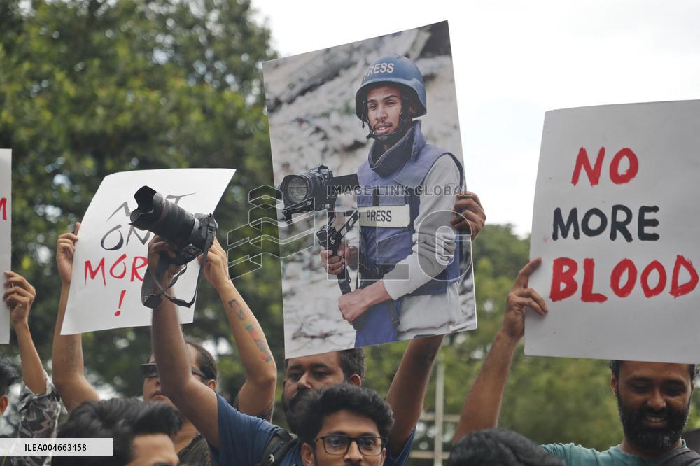 Journalists Protest Killings of Journalists in Gaza - Bangladesh