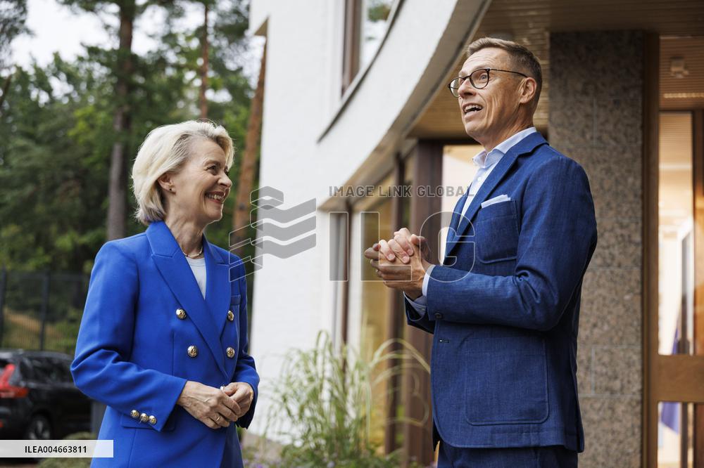 Finnish President Stubb meeting European Commission President von der Leyen