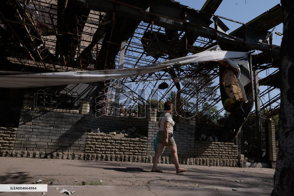 Russians Shelled Sloviansk at Night - Ukraine