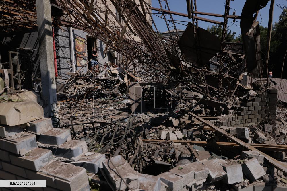 Russians Shelled Sloviansk at Night - Ukraine
