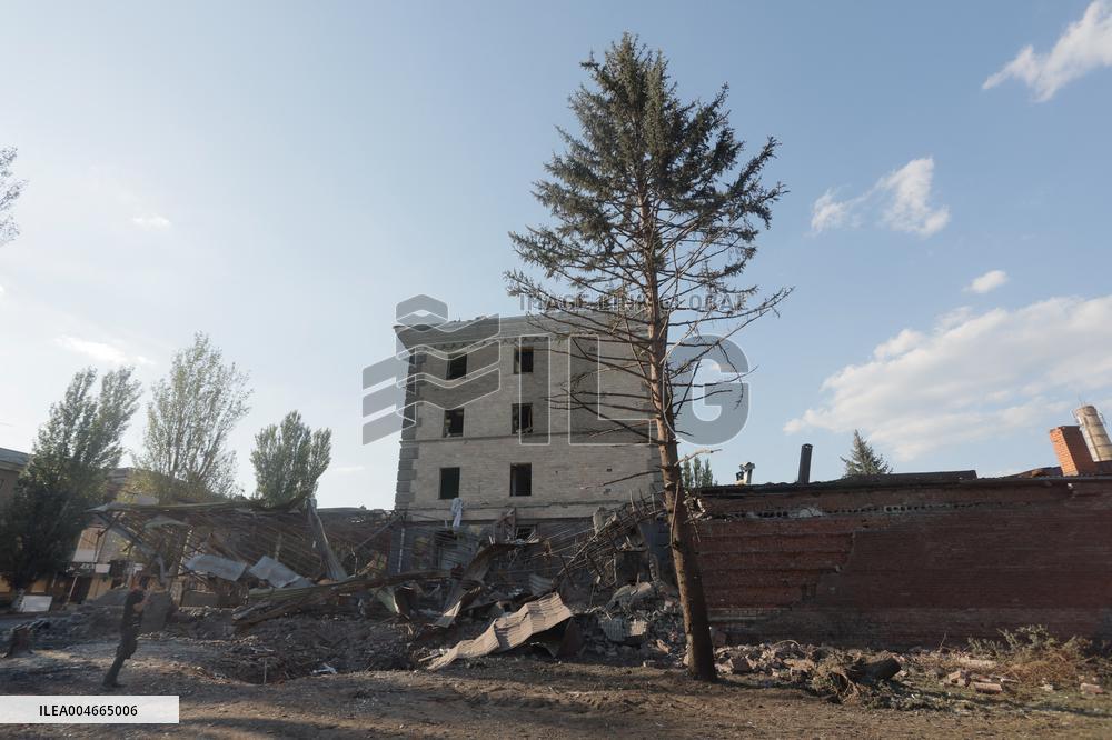 Russians Shelled Sloviansk at Night - Ukraine