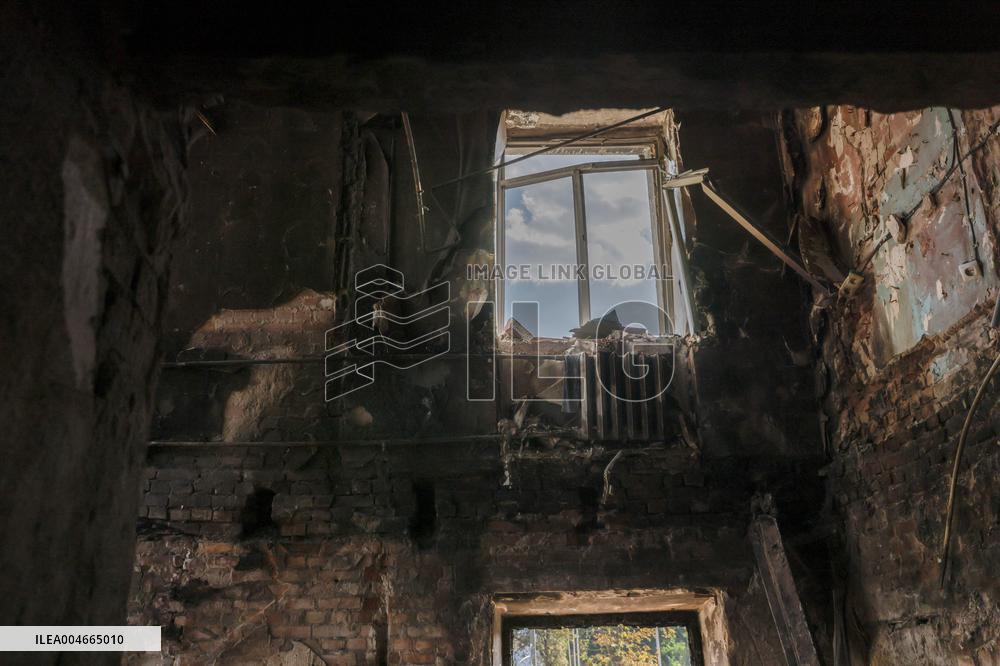 Russians Shelled Sloviansk at Night - Ukraine