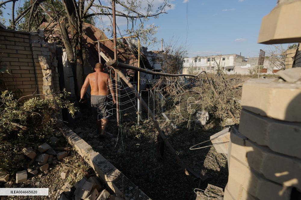Russians Shelled Sloviansk at Night - Ukraine