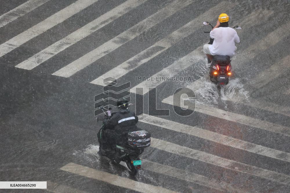 Rainstorm Hit Qingdao