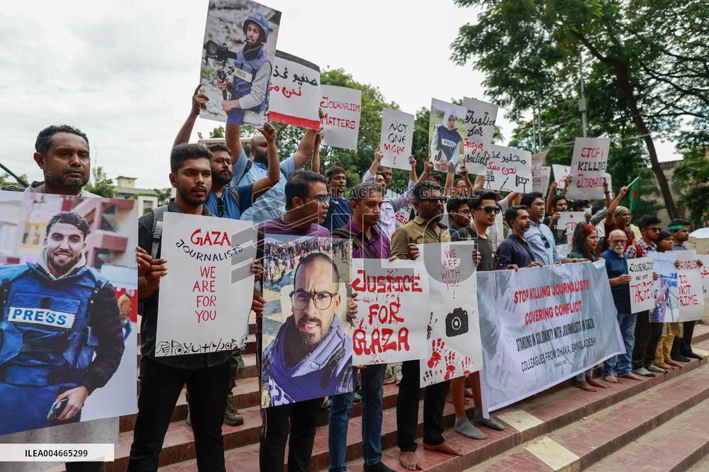 Journalists Protest Gaza Killings - Dhaka