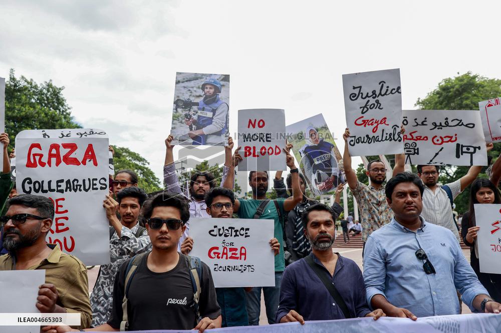 Journalists Protest Gaza Killings - Dhaka