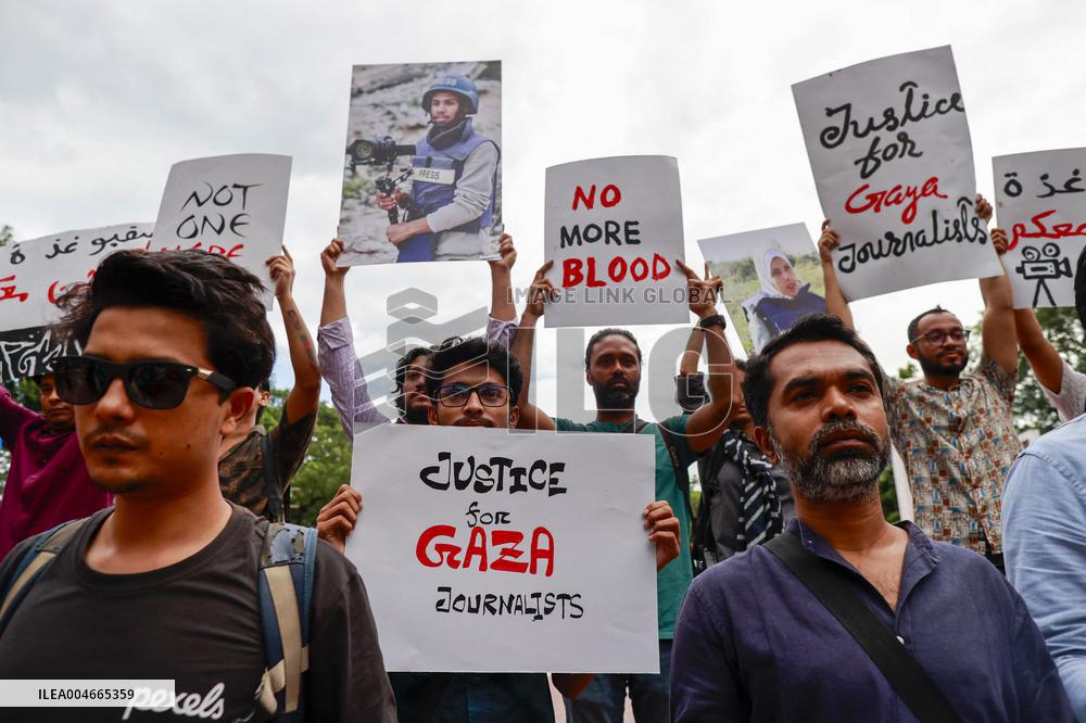 Journalists Protest Gaza Killings - Dhaka