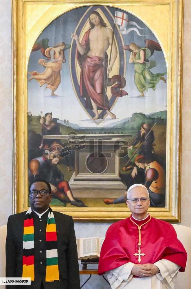 Pope Leo XIV Meets President Of Zimbabwe - Vatican
