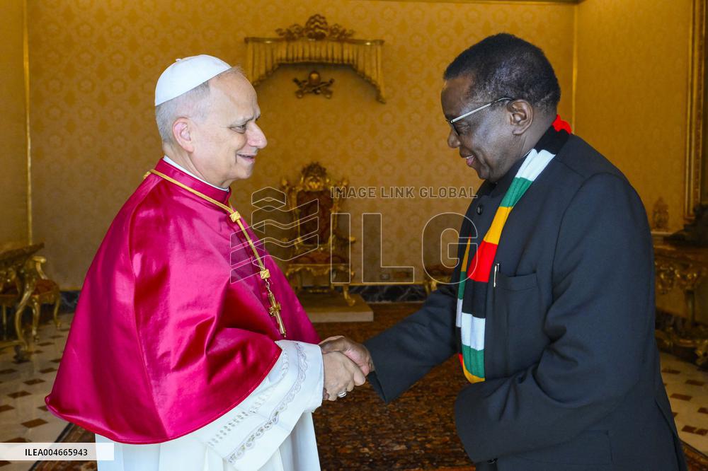 Pope Leo XIV Meets President Of Zimbabwe - Vatican