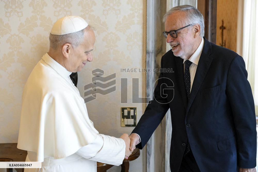 Pope Leo XIV meets Andrea Riccardi - Vatican