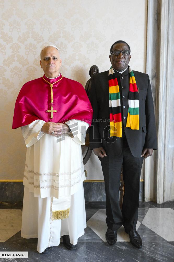 Pope Leo XIV Meets President Of Zimbabwe - Vatican