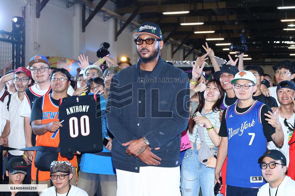 Former NBA player Carmelo Anthony