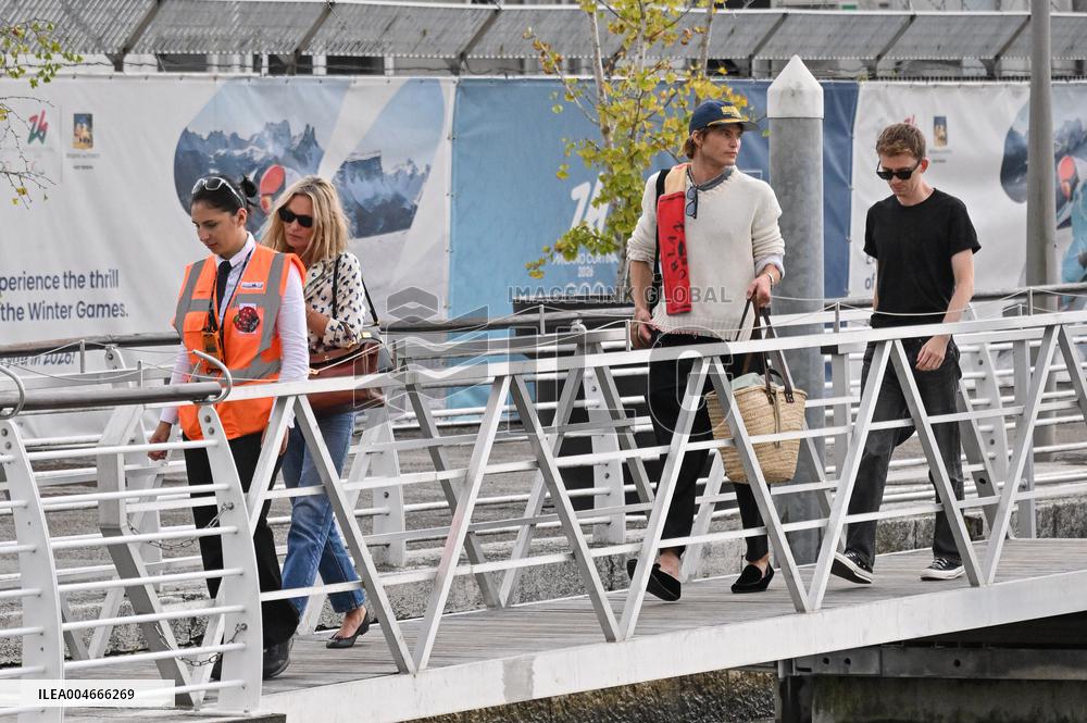 Venice Kate Moss Jordan Barrett Airport Arrivals JR