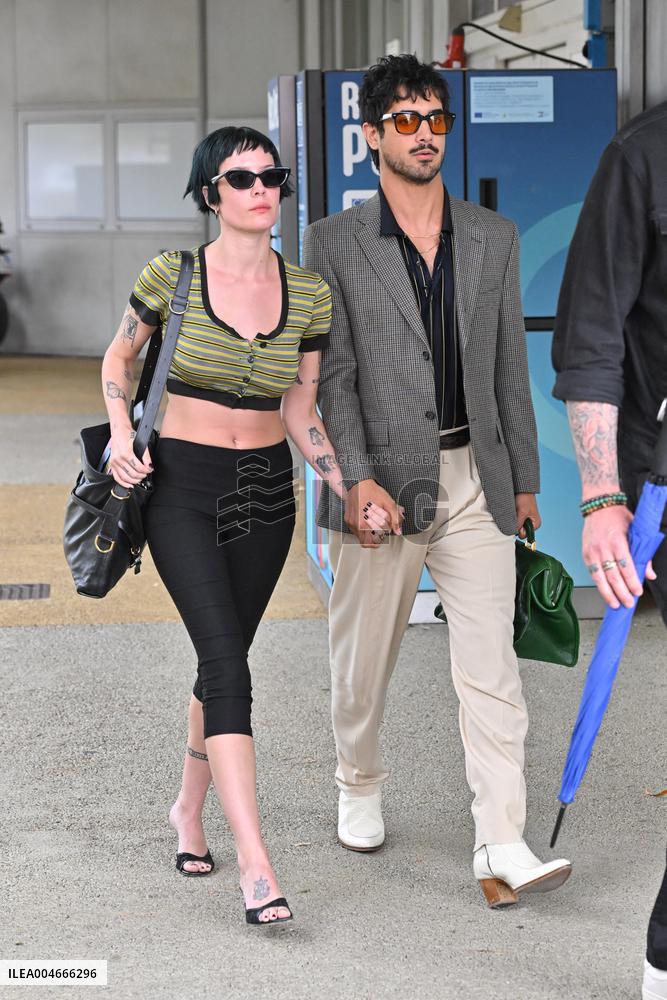 Venice Halsey Avan Jogia Airport Arrivals JR