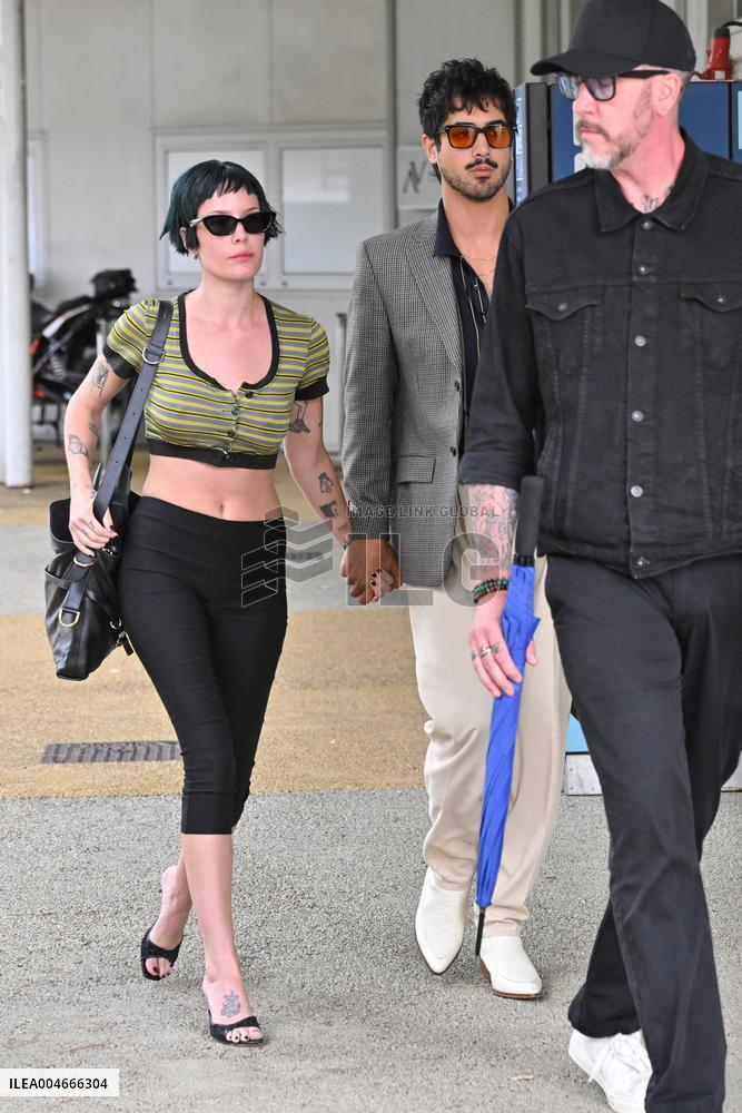 Venice Halsey Avan Jogia Airport Arrivals JR